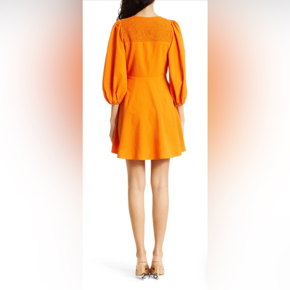 TED BAKER LONDON 🆕 Jozelyn Knot Front Dress. Sz 14. Gorgeous color & Design 🔥 - Picture 3 of 7